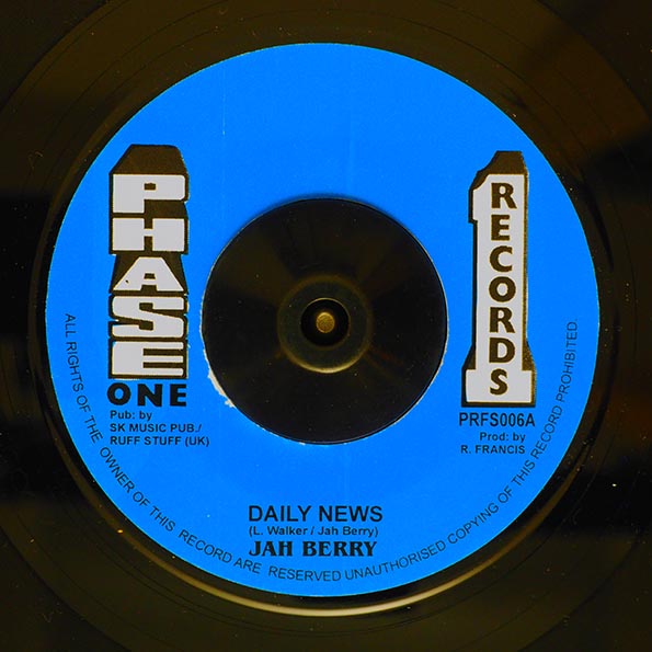 Jah Berry - Daily News  /  Version (7")
