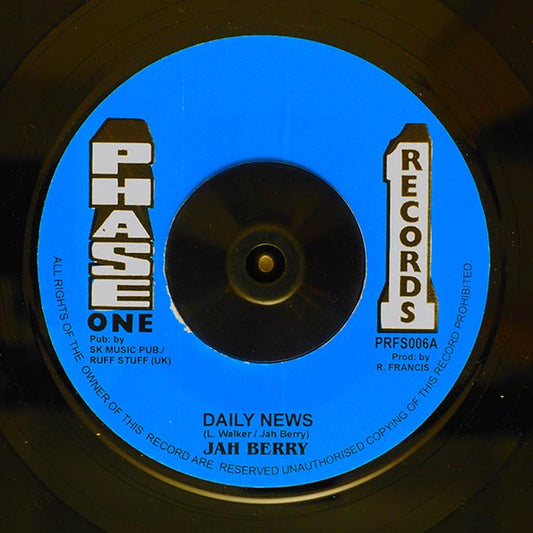 Jah Berry - Daily News  /  Version (7")