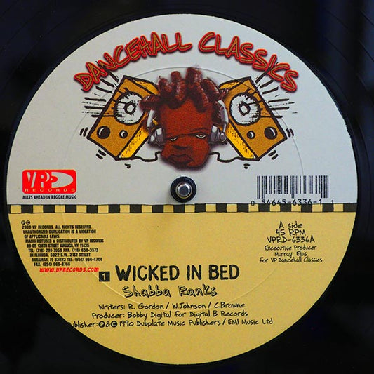 Shabba Ranks - Wicked In Bed  /  Singing Melody - Groovy Kind Of Love (12")