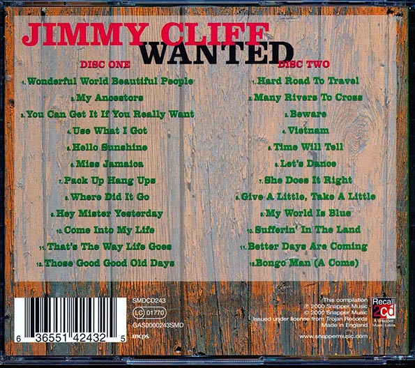 Jimmy Cliff - Wanted (24 tracks) (CD)