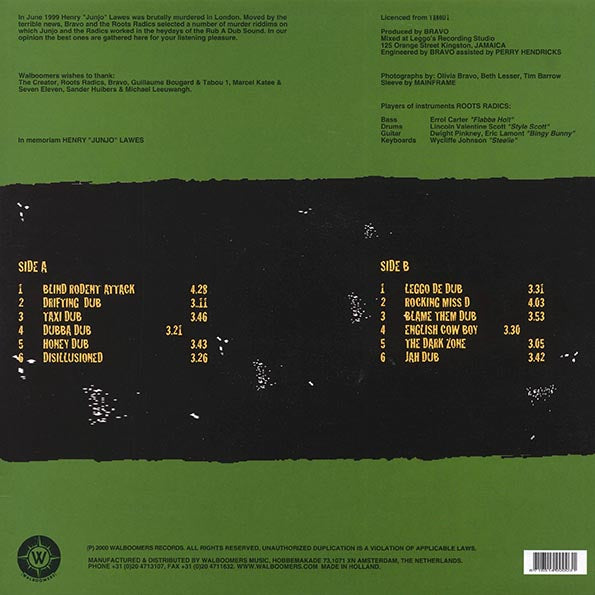 The Roots Radics - Dub Fi Junjo (2000 FIRST PRESS) (LP)