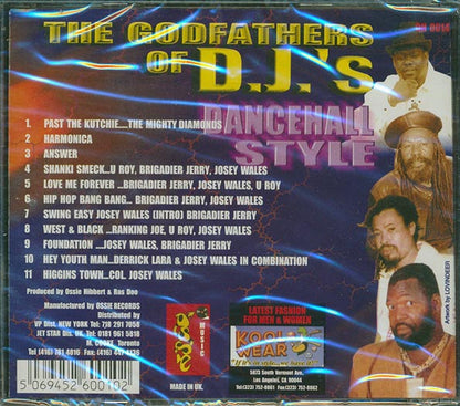U Roy, Josey Wales, etc. - Godfathers Of DJ's Dancehall Style (CD)