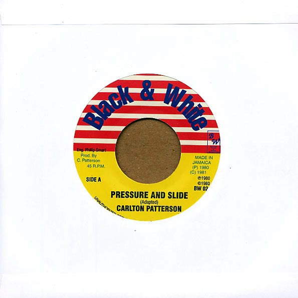 Carlton Patterson - Pressure & Slide  /  King Tubby - Doctor Man Skank (7")