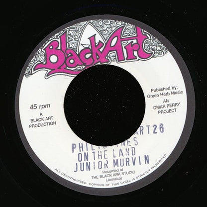 Jr. Murvin - Philistines On The Land  /  The Upsetters - Bingo Kid (rhythm: "Jr. Murvin - Police And Thieves") (7")