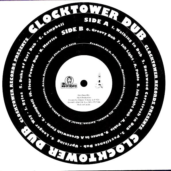 King Tubby, Lee Perry, The Roots Radics, Etc. - Clocktower Dub (LP) - PureSound Records