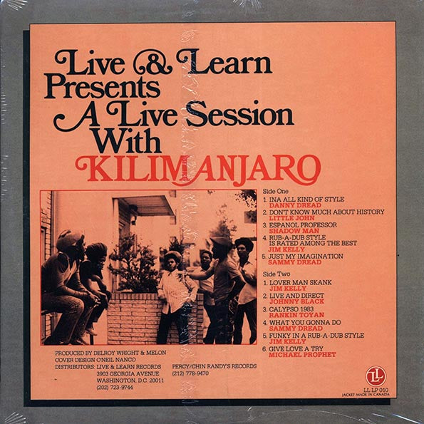 Danny Dread, Sammy Dread, Jim Kelly, Shadow Man, Johnny Black, Etc. - A Live Session With Kilimanjaro (LP)