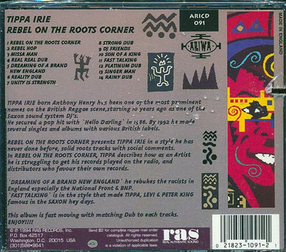 Tippa Irie - Rebel On The Roots Corner (CD)