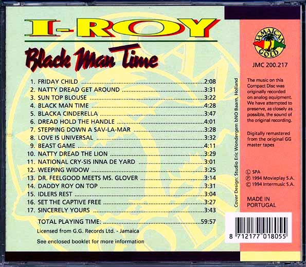 I Roy - Black Man Time (CD)
