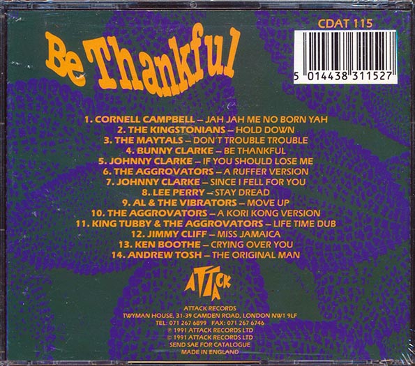 Various - Be Thankful (CD)