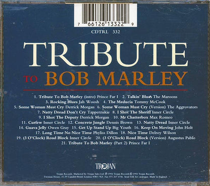 Prince Far I, Inner Circle, Phyllis Dillon, Tommy McCook, Etc. - Tribute To Bob Marley (CD)