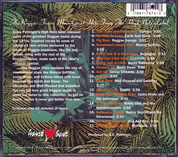 Earth & Stone, Reggae George, Hell & Fire, Bojangles, Culture, Etc. - The Reggae Train: More Great Hits From The High Note Label (CD)