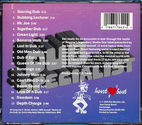 Dub Specialist - 17 Dub Shots From Studio One (CD)