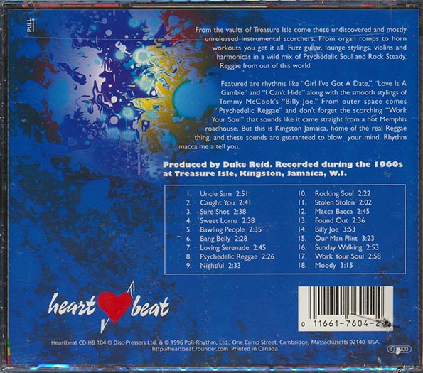 Tommy McCook, Duke Reid, Etc. - Run Rhythm Run: Rock Steady And Reggae Instrumentals From Treasure Isle (CD)