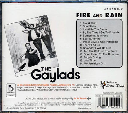 Gaylads - Fire & Rain (CD)