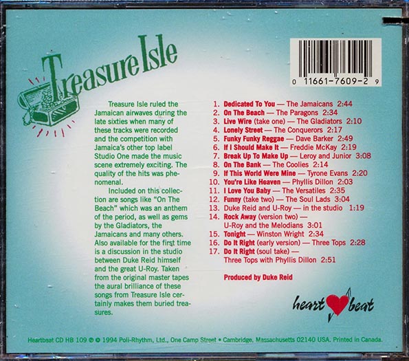 The Gladiators, Phyllis Dillon, Freddie McKay, The Jamaicans, Etc. - More Hottest Hits From Treasure Isle (CD)