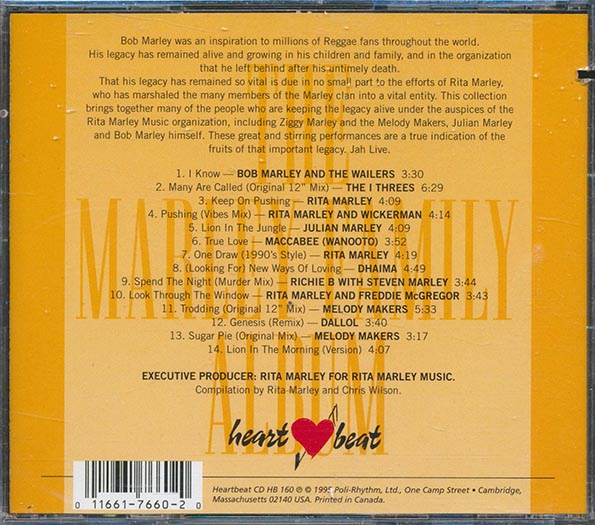 Bob Marley, Julian Marley, Stephen Marley, Rita Marley, Dhaima, Dallol, Etc. - Marley Family Album (CD)