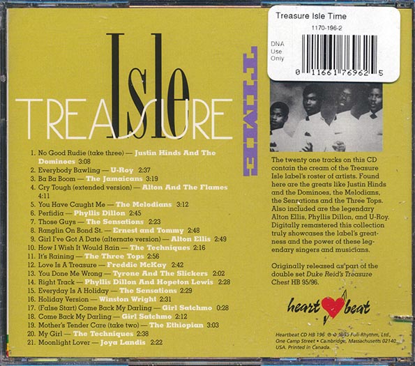Phyllis Dillon, Alton Ellis, The Paragons, Melodians, Silvertones, Etc. - Treasure Isle Mood (20 tracks) (CD)