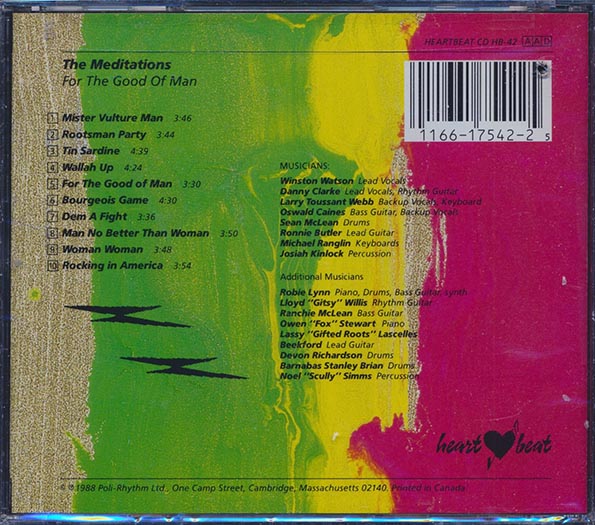 Meditations - For The Good Of Man (CD)