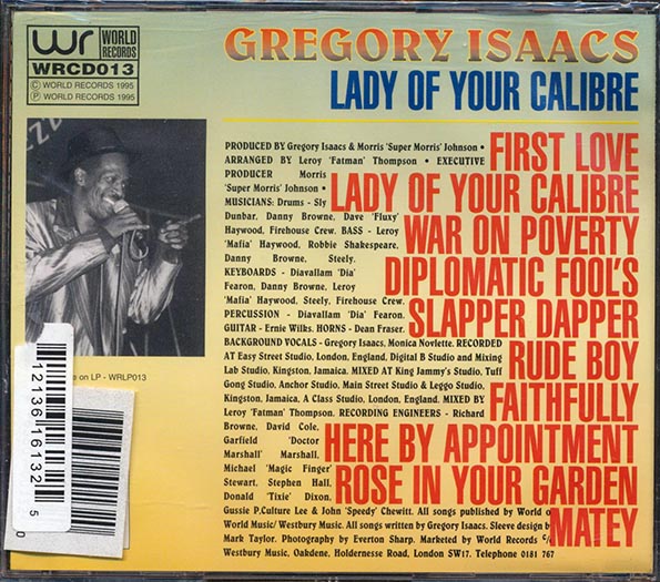 Gregory Isaacs - Lady Of Your Calibre (CD)