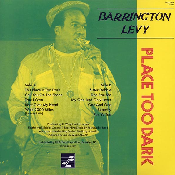 Barrington Levy - Place Too Dark (LP) - PureSound Records