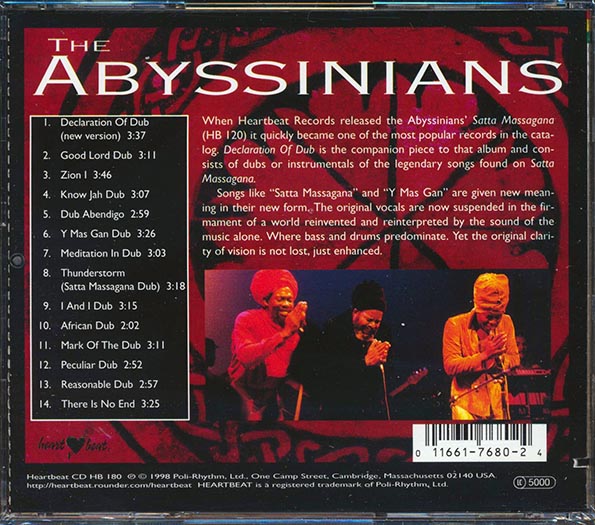 The Abyssinians - Declaration Of Dub (CD)