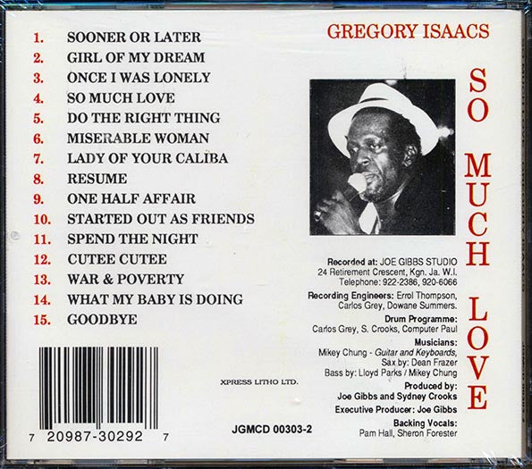 Gregory Isaacs - So Much Love (CD)