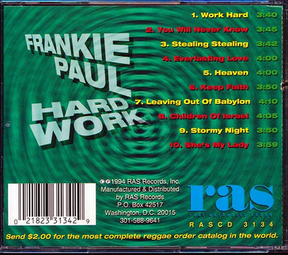 Frankie Paul - Hard Work (CD)