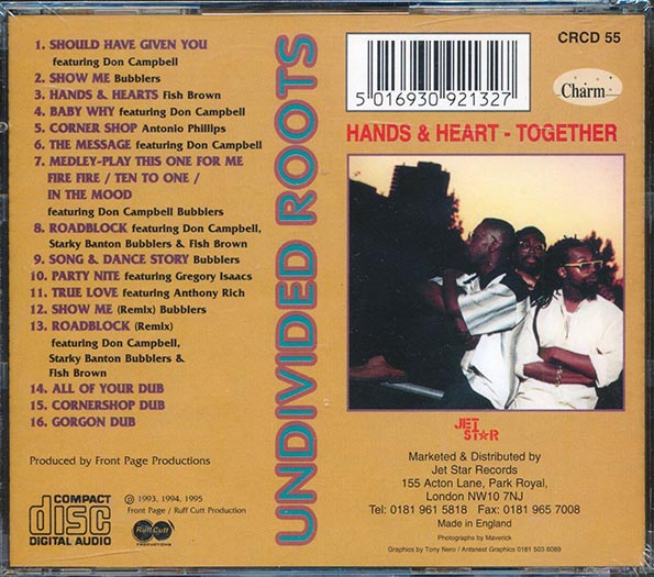 Undivided Roots - Hands & Hearts Together (CD)