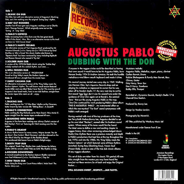 Augustus Pablo - Dubbing With The Don (LP) - PureSound Records