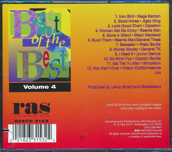 Jr. Demus, Major Mackerel, Capleton, General Trees, Etc. - Best Of The Best Volume 4: The DJs (CD)