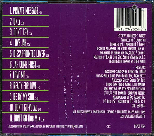 Leroy Smart - Private Message (CD)