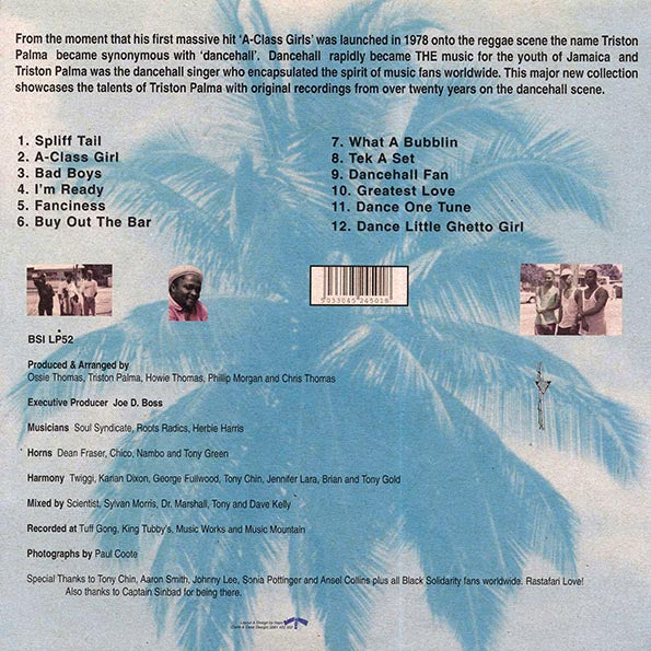 Triston Palmer - Spliff Tail (1998 FIRST PRESS) (UK press) (LP)