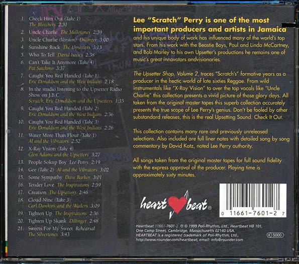Lee Perry & The Upsetters - Upsetter Shop, Volume 2 (21 tracks) (CD)