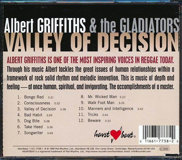 The Gladiators - Valley Of Decision (CD)