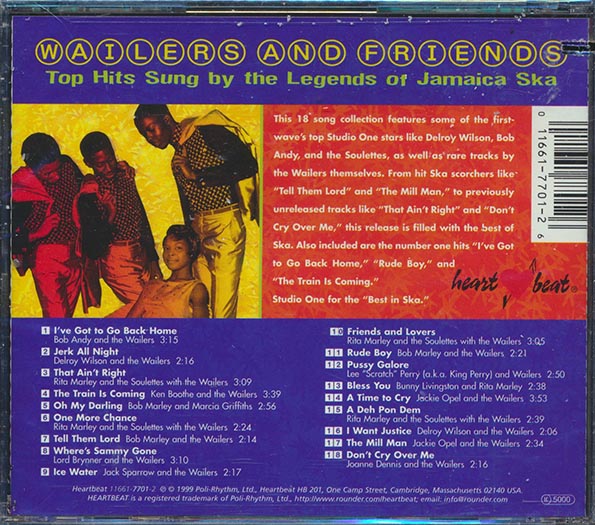 Bob Marley - Top Hits Sung By The Legends Of Jamaica Ska (CD)