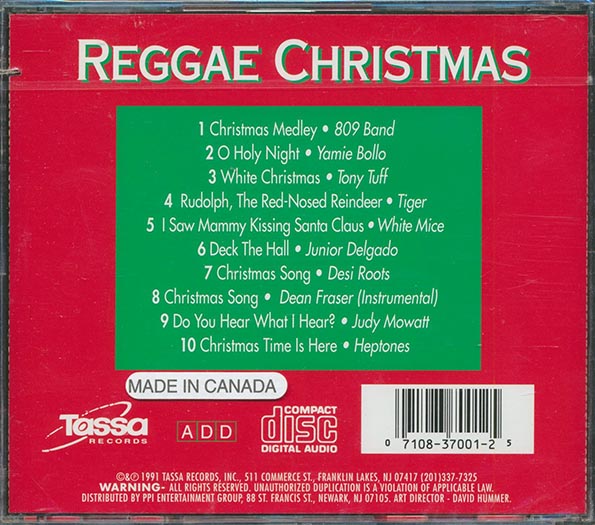 Yami Bolo, White Mice, Tiger, Tony Tuff, Etc. - Reggae Christmas (CD)