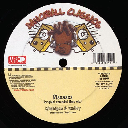 Michigan & Smiley - Diseases (Extended Mix)  /  Nicodemus - Boneman Connection (Extended Mix) (12")