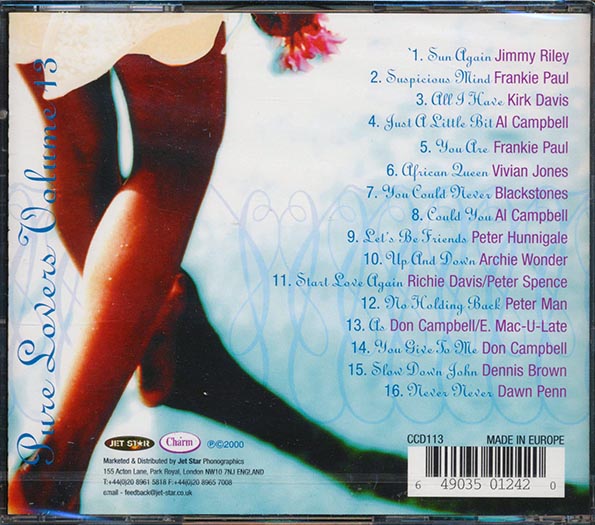 Peter Hunningale, Dennis Brown, Jimmy Riley, Etc. - Pure Lovers Volume 13 (CD)