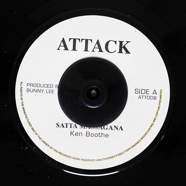 Ken Boothe - Satta Massagana  /  I Roy - Satta (rhythm: "Satta Massagana") (7")