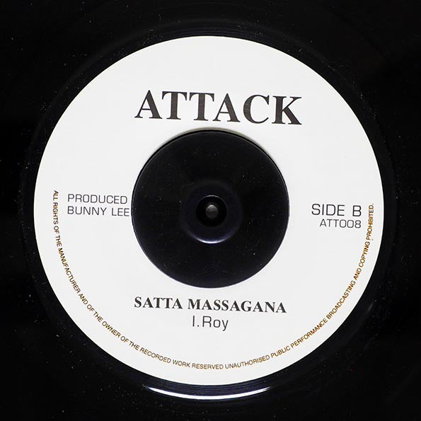 Ken Boothe - Satta Massagana  /  I Roy - Satta (rhythm: "Satta Massagana") (7")