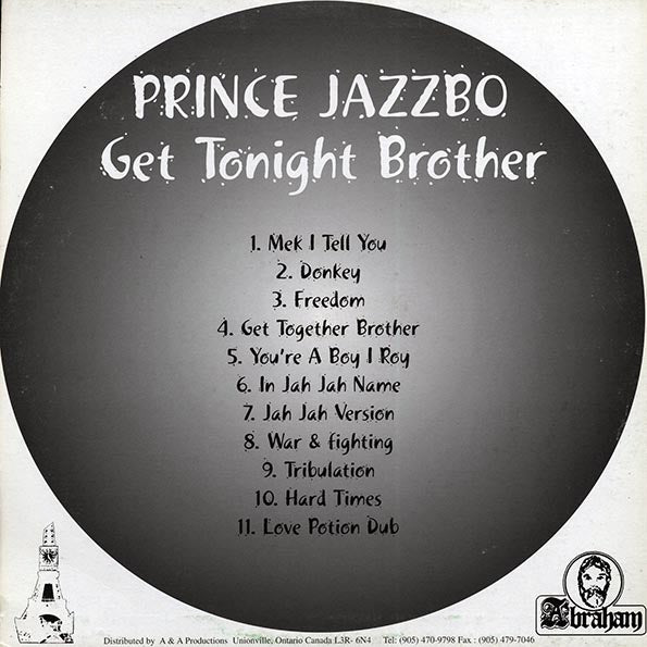 Prince Jazzbo - Get Together Brother (LP) - PureSound Records