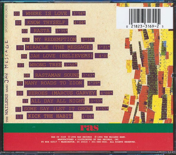 The Wailers Band - Jah Message (CD)
