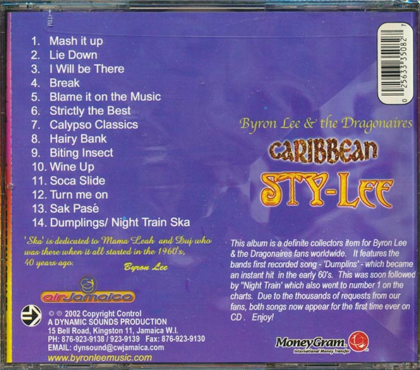 Byron Lee & The Dragonaires - Caribbean Stylee (CD)