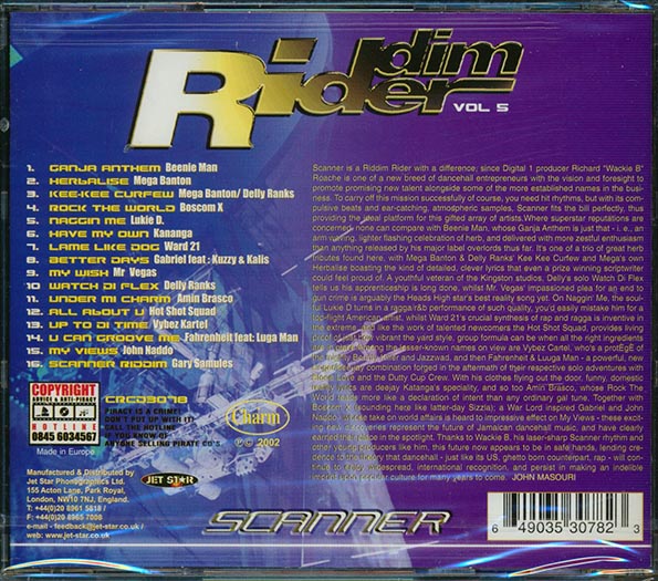 Mr. Vegas, Beenie Man, Ward 21, Etc. - Riddim Rider: Scanner (CD)