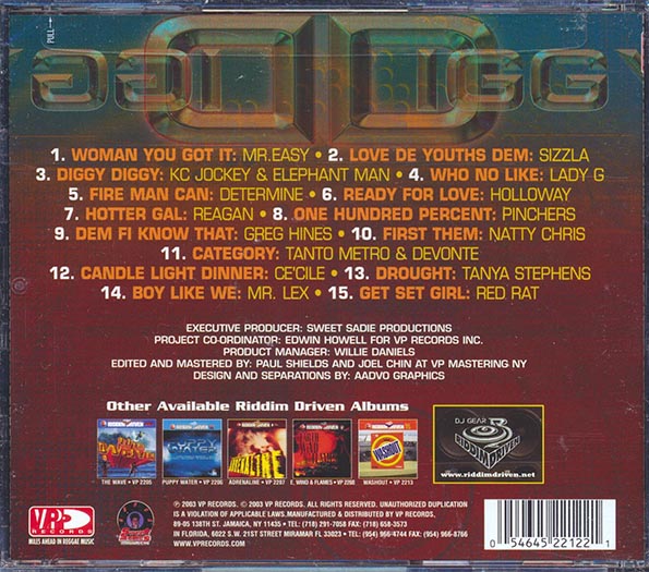 Sizzla, Pinchers, Tanya Stephens, Etc. - Riddim Driven: Diggy Diggy (CD)