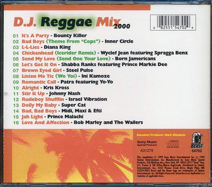 Super Cat, Inner Circle, Bob Marley, Israel Vibration, Etc. - DJ Reggae Mix 2000 (CD)