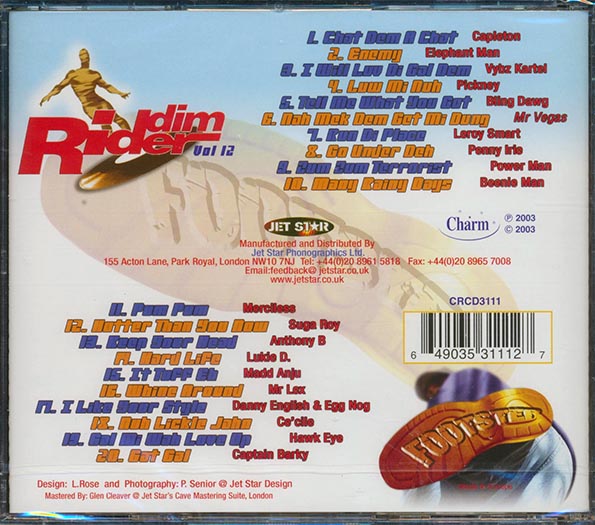 Capleton, Anthony B, Elephant Man, Lukie D, Etc. - Riddim Rider: Foot Step (rhythm: "Foot Step") (CD)