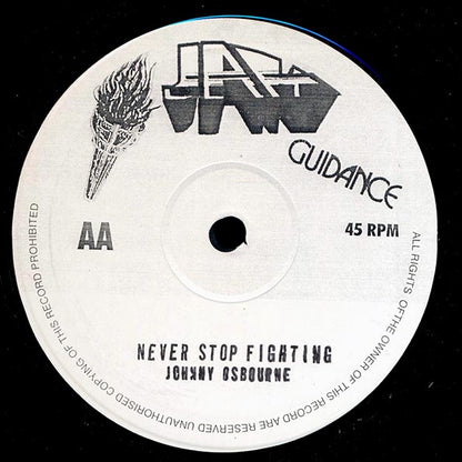 Johnny Osbourne - Fally Lover; Roots Radics - Fally Dub  /  Johnny Osbourne - Never Stop Fighting; Roots Radics - Fighting Dub (10")
