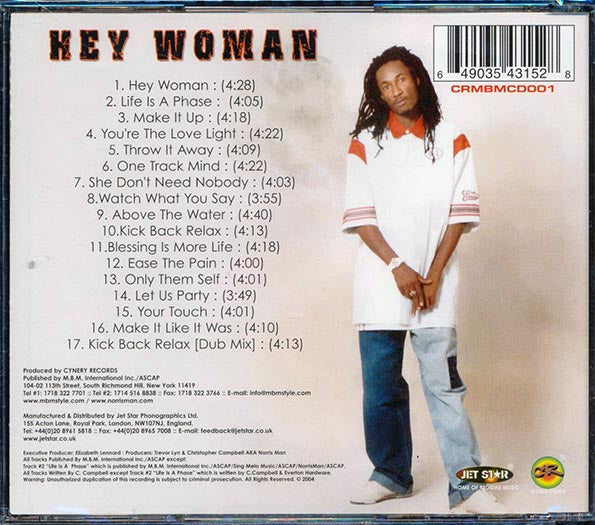 Norris Man - Hey Woman (CD)