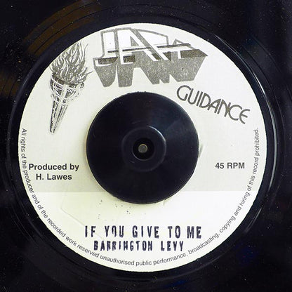 Barrington Levy - If You Give To Me  /  Roots Radics - Version (7")